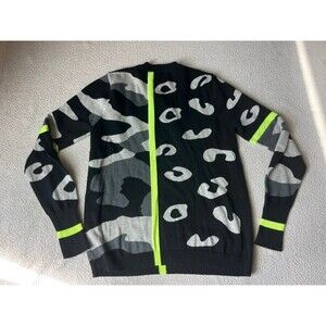 WISPR by Brodie Black & Neon Green Split Design Sweater Womens Medium